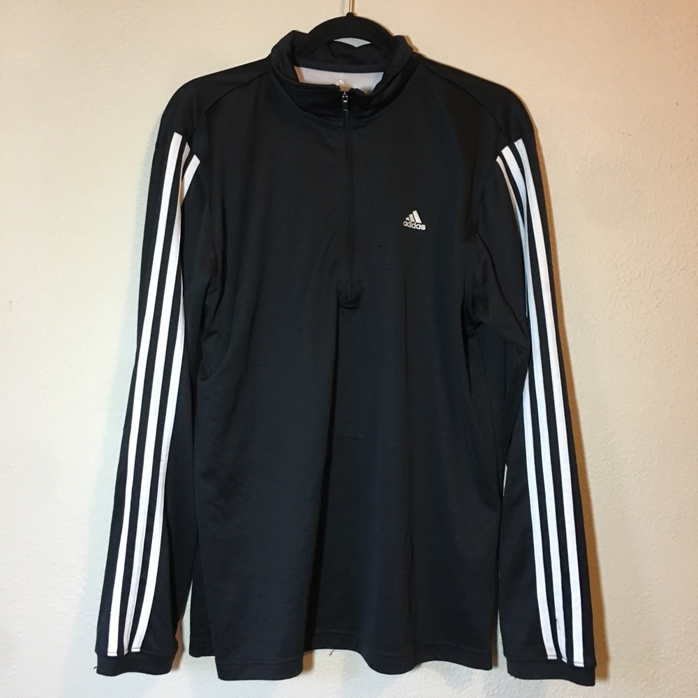 Adidas half zip long sleeve t-shirt